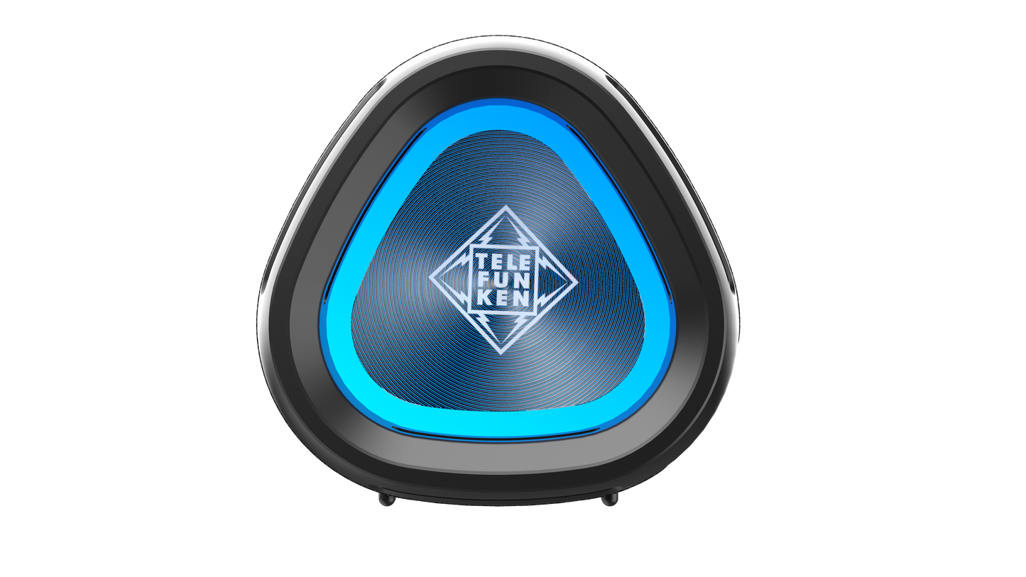 TELEFUNKEN DELTA PRO - Bluetooth Speaker mit App-Steuerung TWS-Kopplung, SD-Kartensteckplatz, 3,5mm-Aux